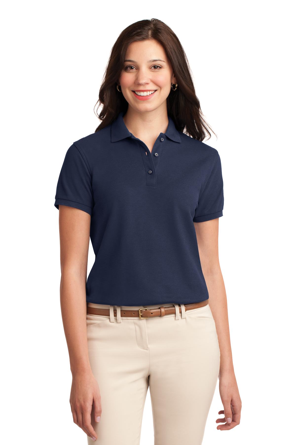 Port Authority Women's Silk Touch Polo - Navy