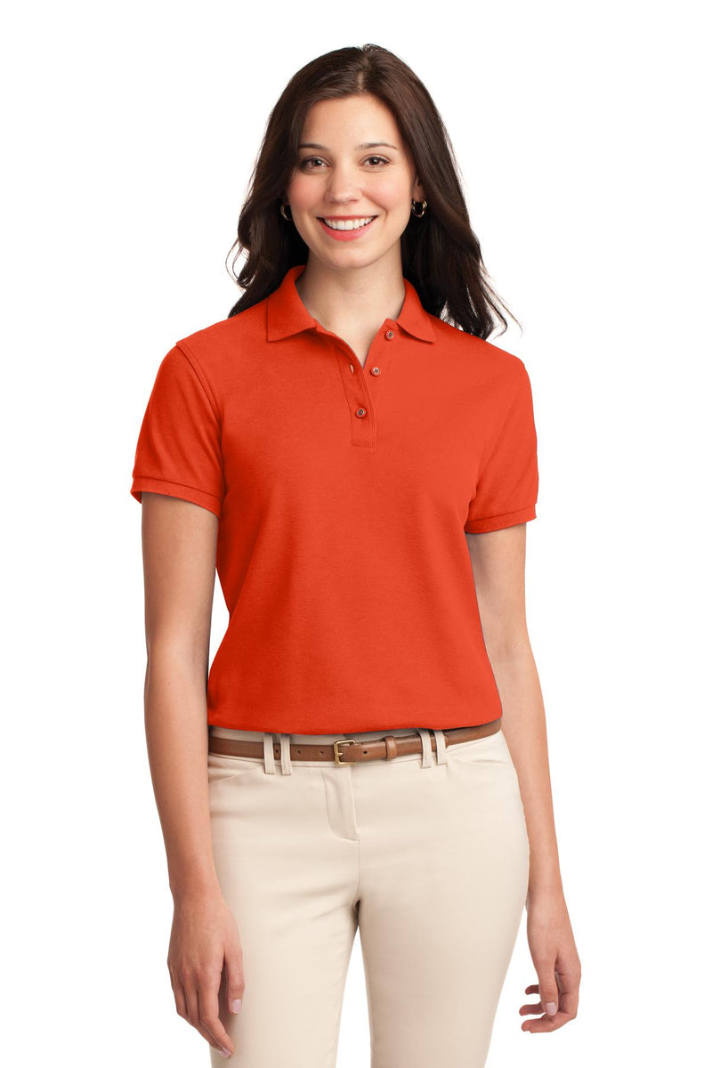 Port Authority Women's Silk Touch Polo - Orange