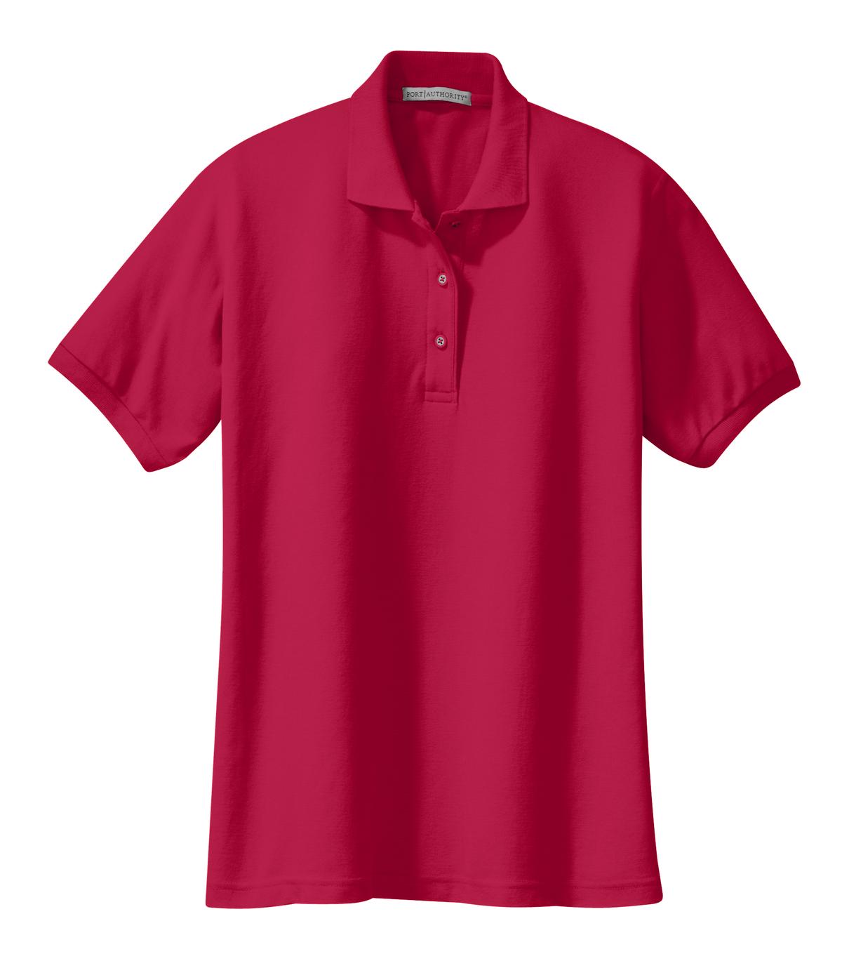 Port Authority Women's Silk Touch Polo - Red