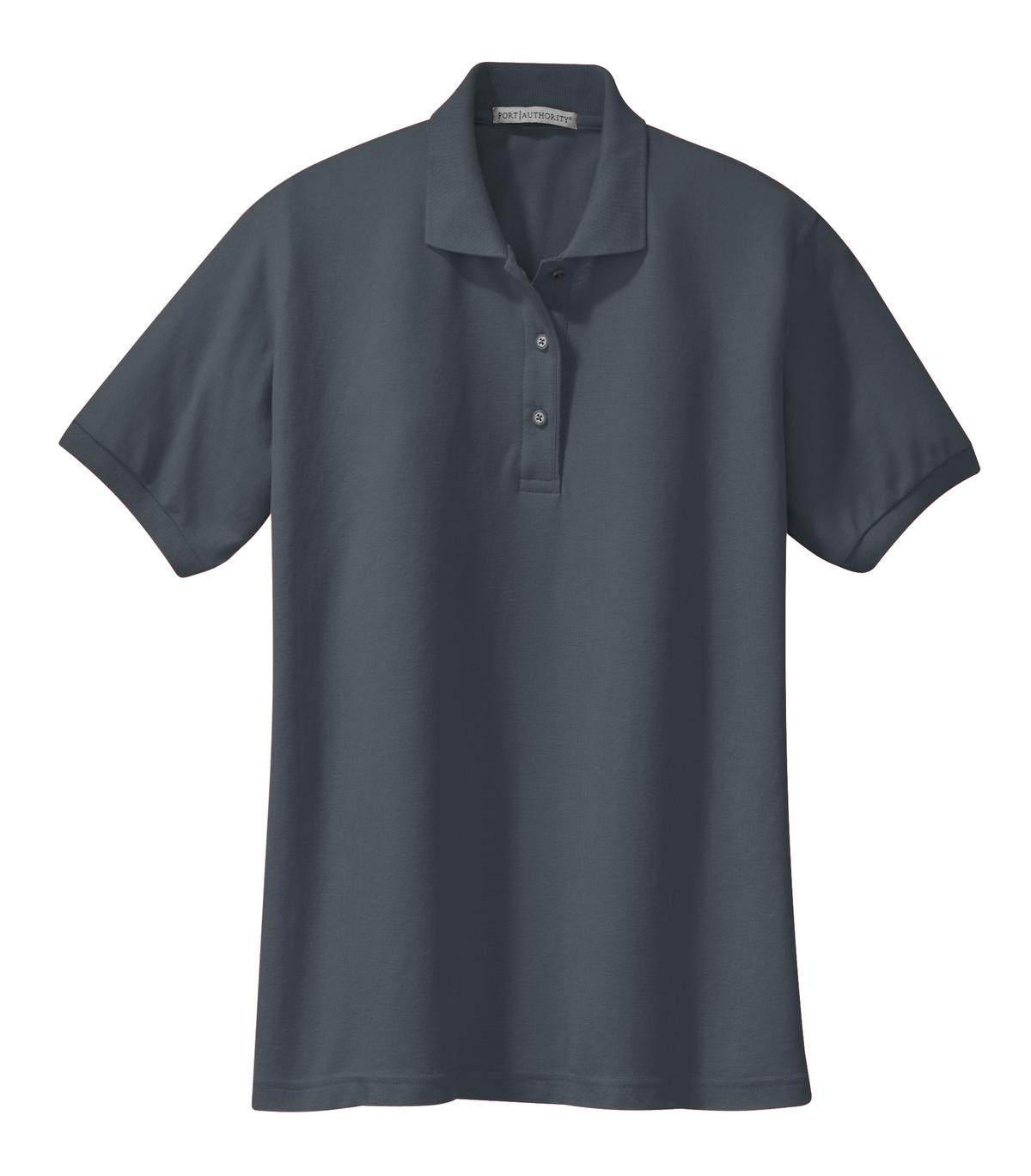 Port Authority Women's Silk Touch Polo - Steel Grey