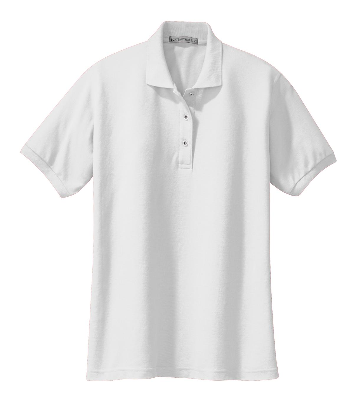 Port Authority Women's Silk Touch Polo - White