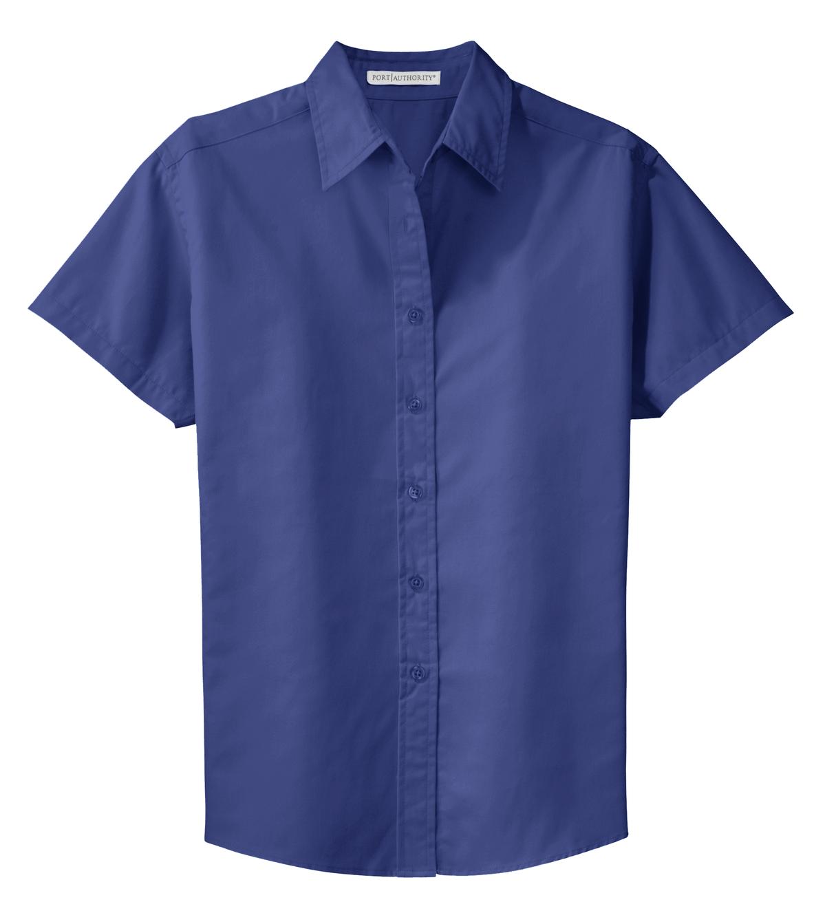 Port Authority Women's Short Sleeve Easy Care  Shirt - Mediterranean Blue
