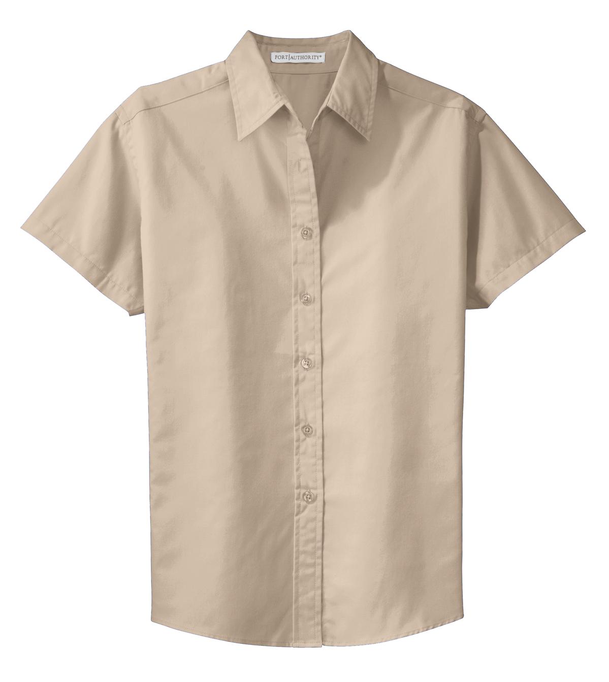 Port Authority Women's Short Sleeve Easy Care  Shirt - Stone
