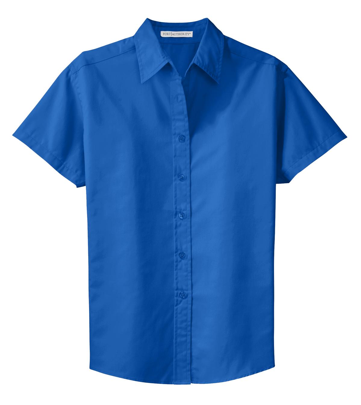 Port Authority Women's Short Sleeve Easy Care  Shirt - Strong Blue