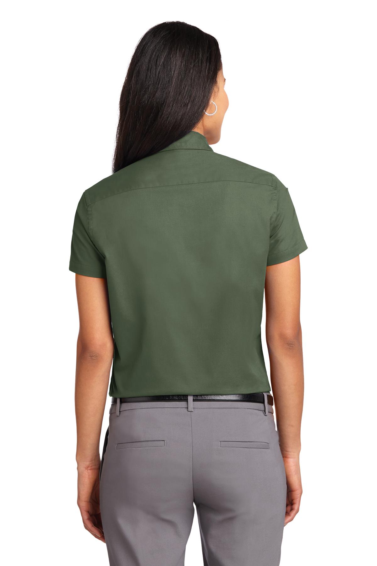 Port Authority Women's Short Sleeve Easy Care  Shirt - Clover Green
