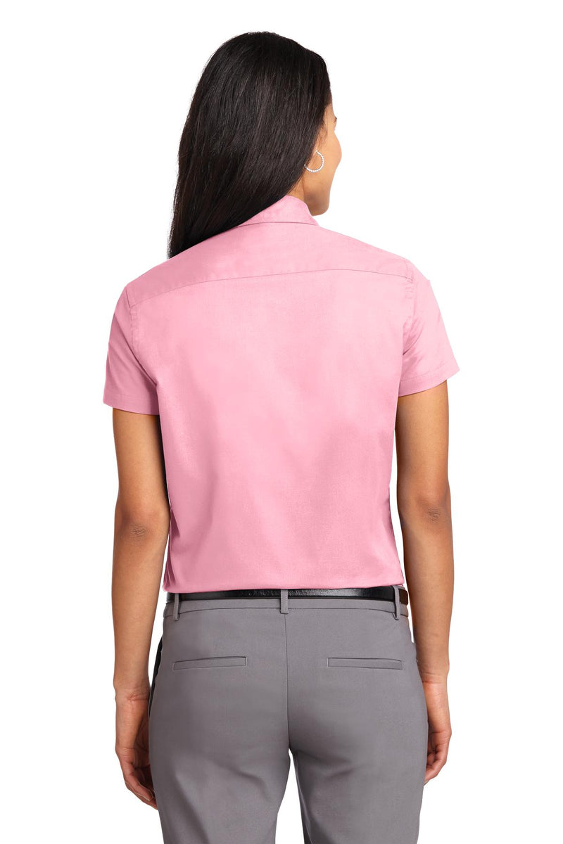 Port Authority Women's Short Sleeve Easy Care  Shirt - Light Pink