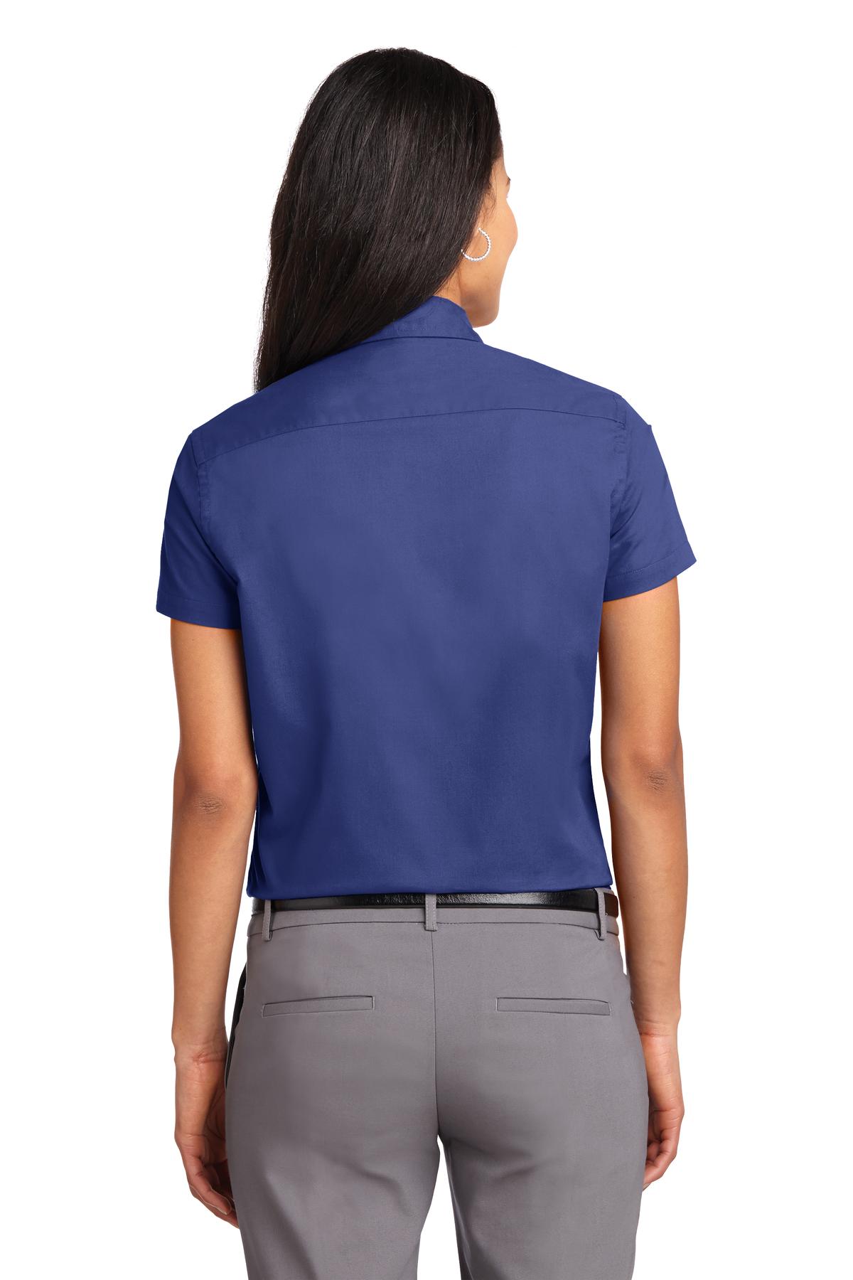 Port Authority Women's Short Sleeve Easy Care  Shirt - Mediterranean Blue