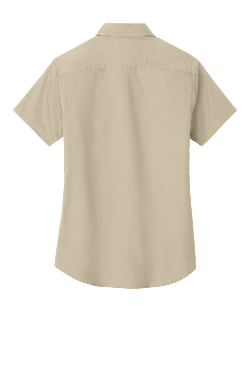 Port Authority Women's Short Sleeve Easy Care  Shirt - Stone