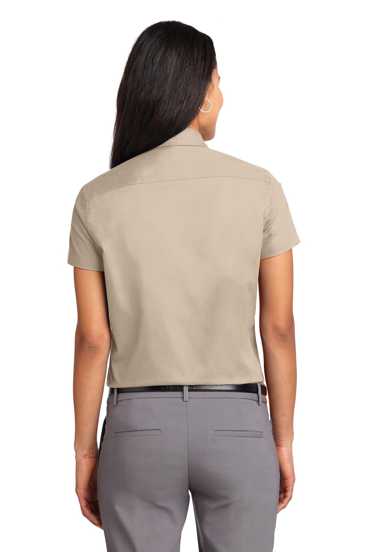 Port Authority Women's Short Sleeve Easy Care  Shirt - Stone