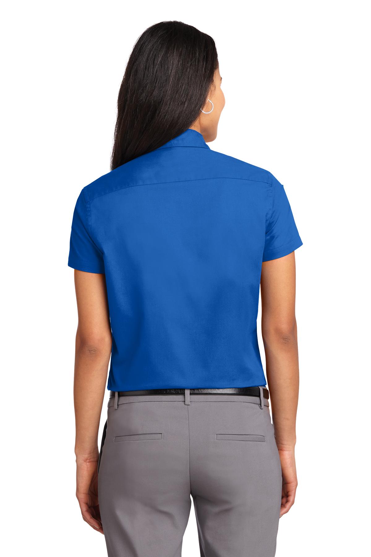 Port Authority Women's Short Sleeve Easy Care  Shirt - Strong Blue