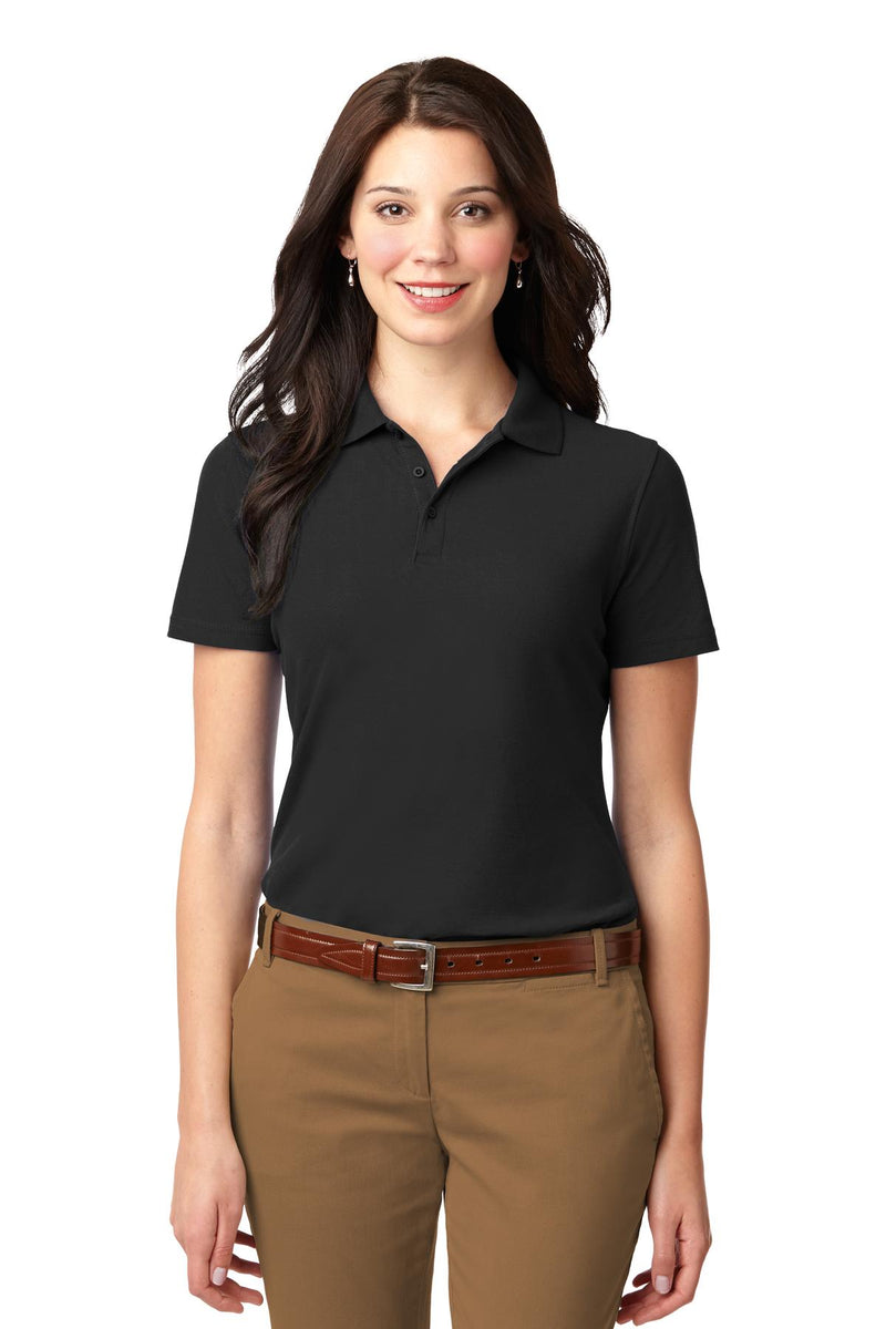 Port Authority Women's Stain-Resistant Polo - Black