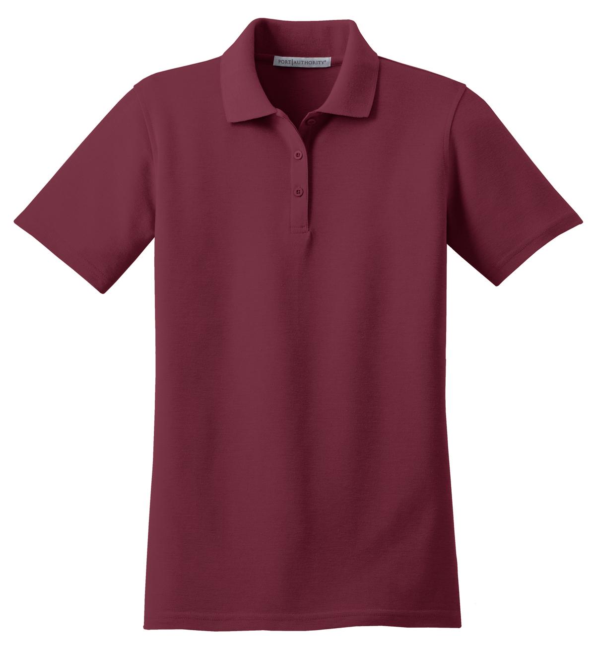Port Authority Women's Stain-Resistant Polo - Burgundy