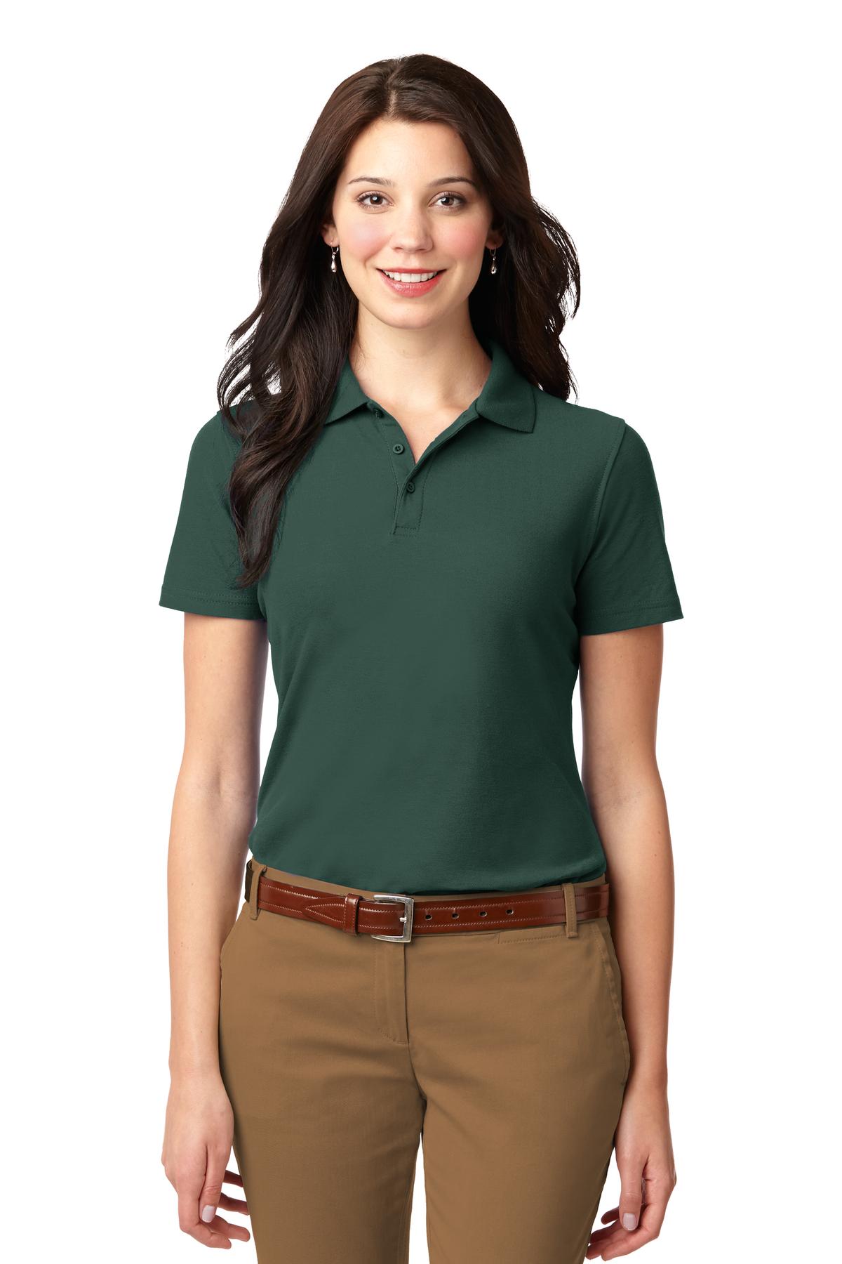 Port Authority Women's Stain-Resistant Polo - Dark Green