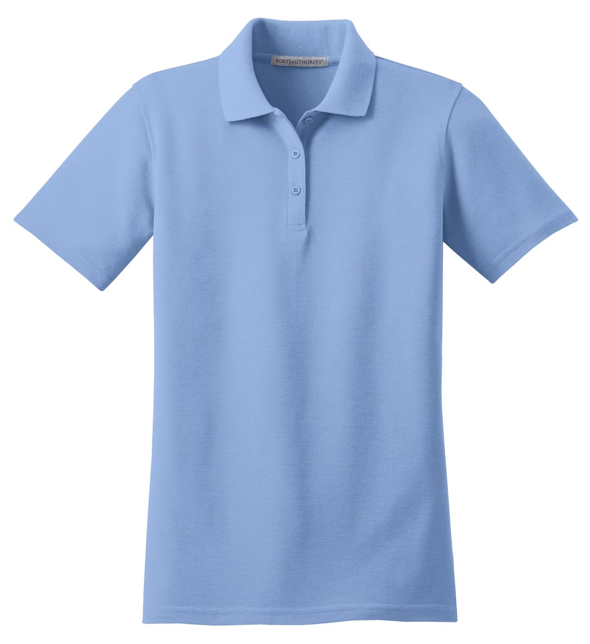 Port Authority Women's Stain-Resistant Polo - Light Blue