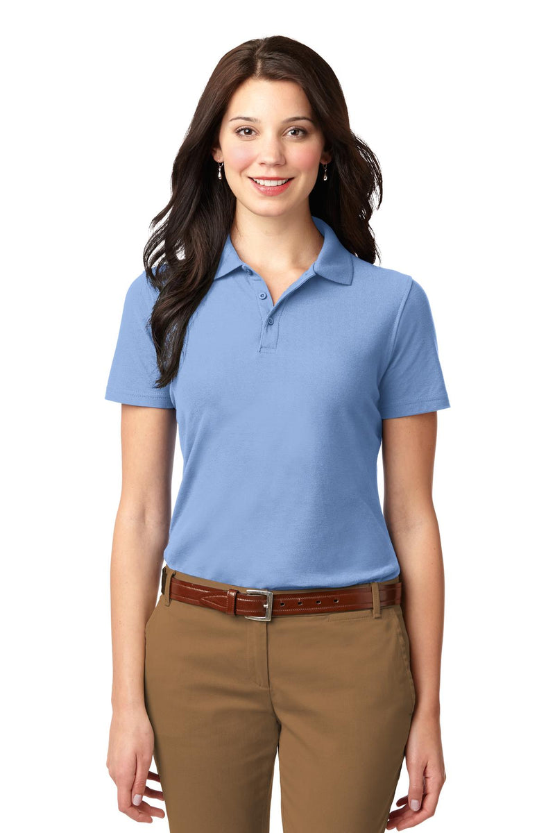 Port Authority Women's Stain-Resistant Polo - Light Blue