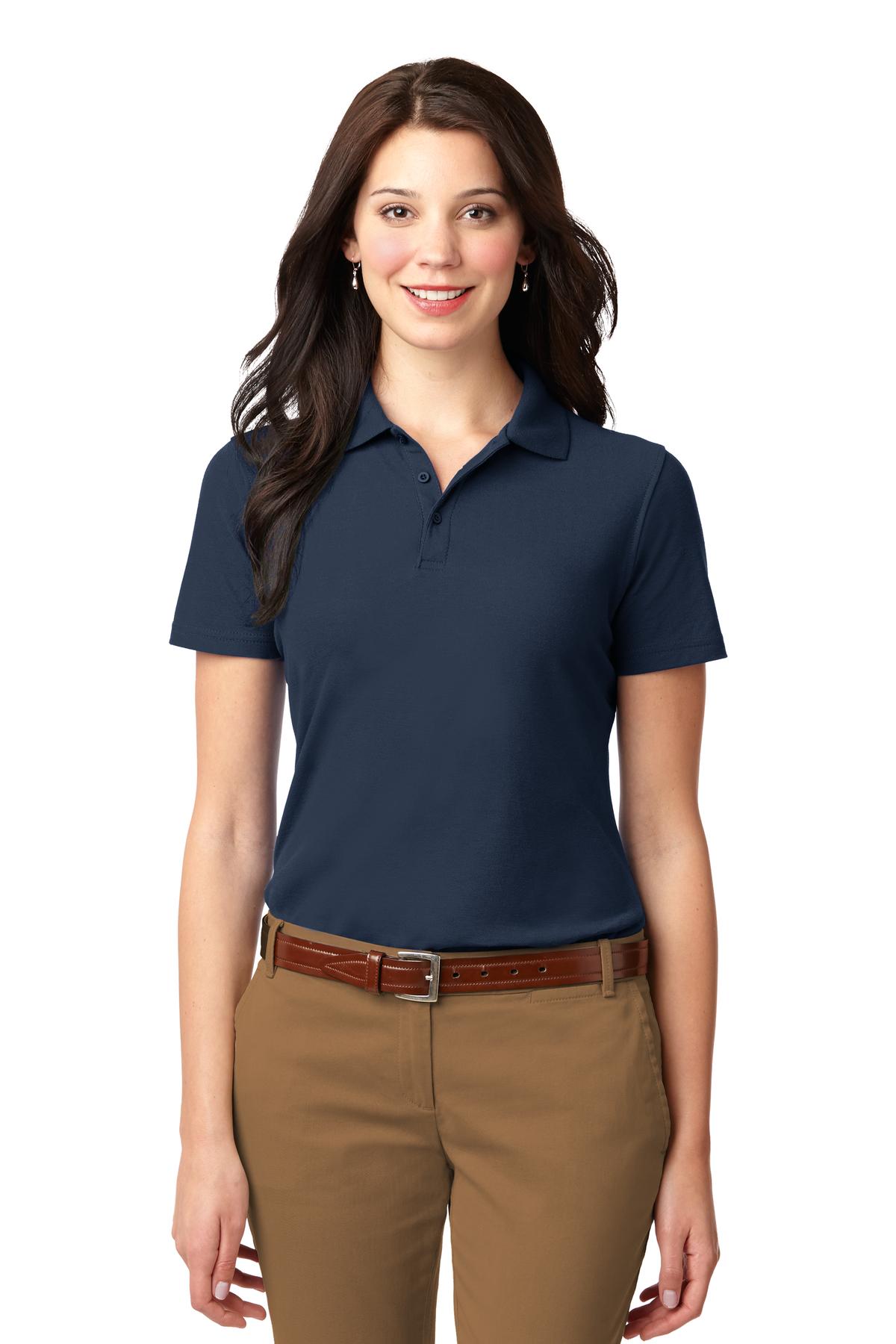 Port Authority Women's Stain-Resistant Polo - Navy