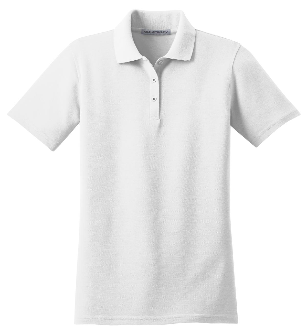 Port Authority Women's Stain-Resistant Polo - White