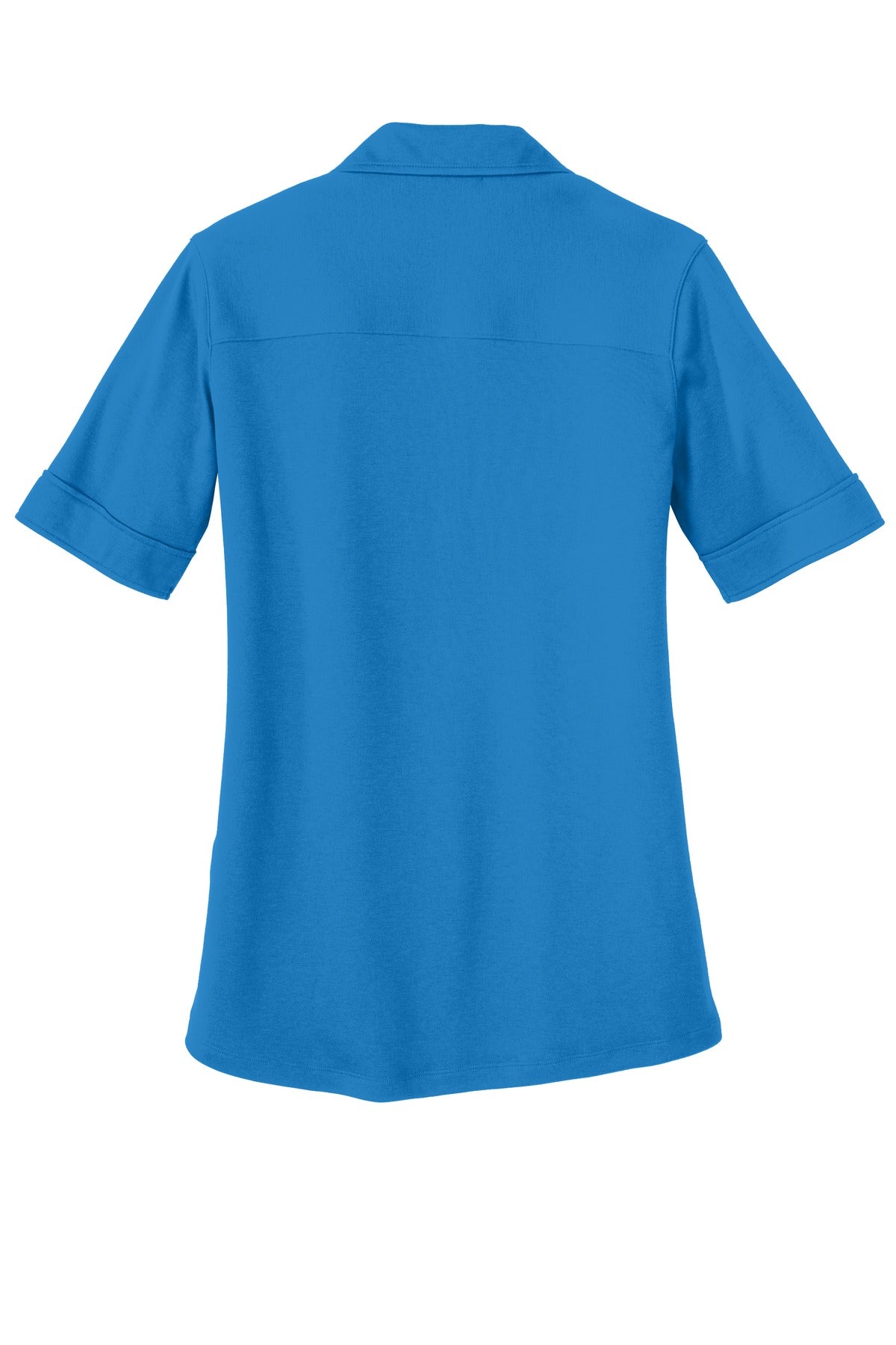 Port Authority Ladies Silk Touch Interlock Performance Polo - Brilliant Blue