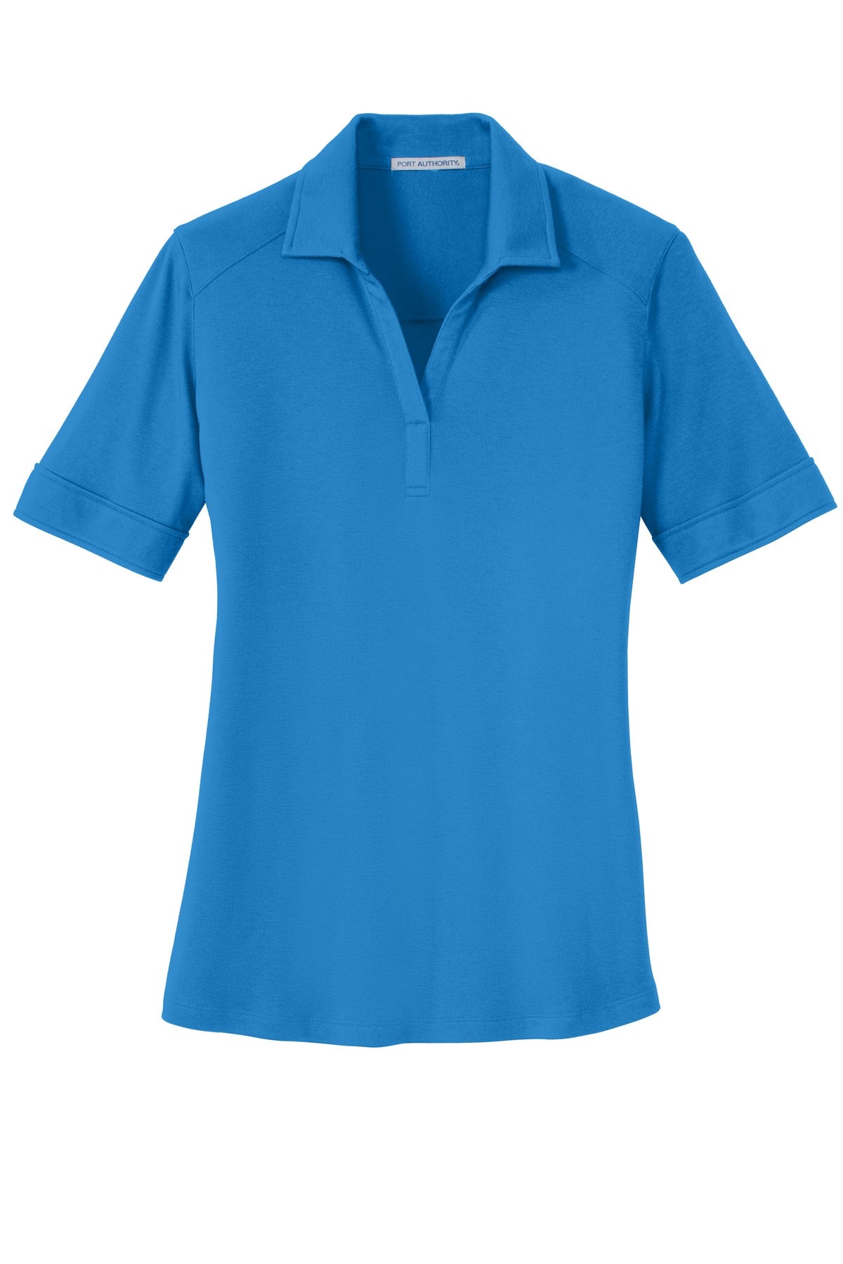 Port Authority Ladies Silk Touch Interlock Performance Polo - Brilliant Blue