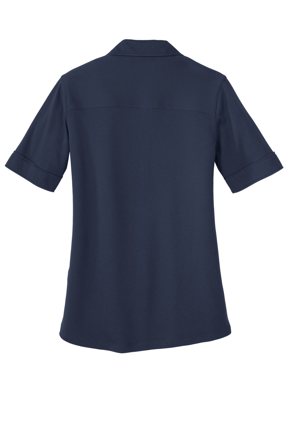 Port Authority Ladies Silk Touch Interlock Performance Polo - Navy