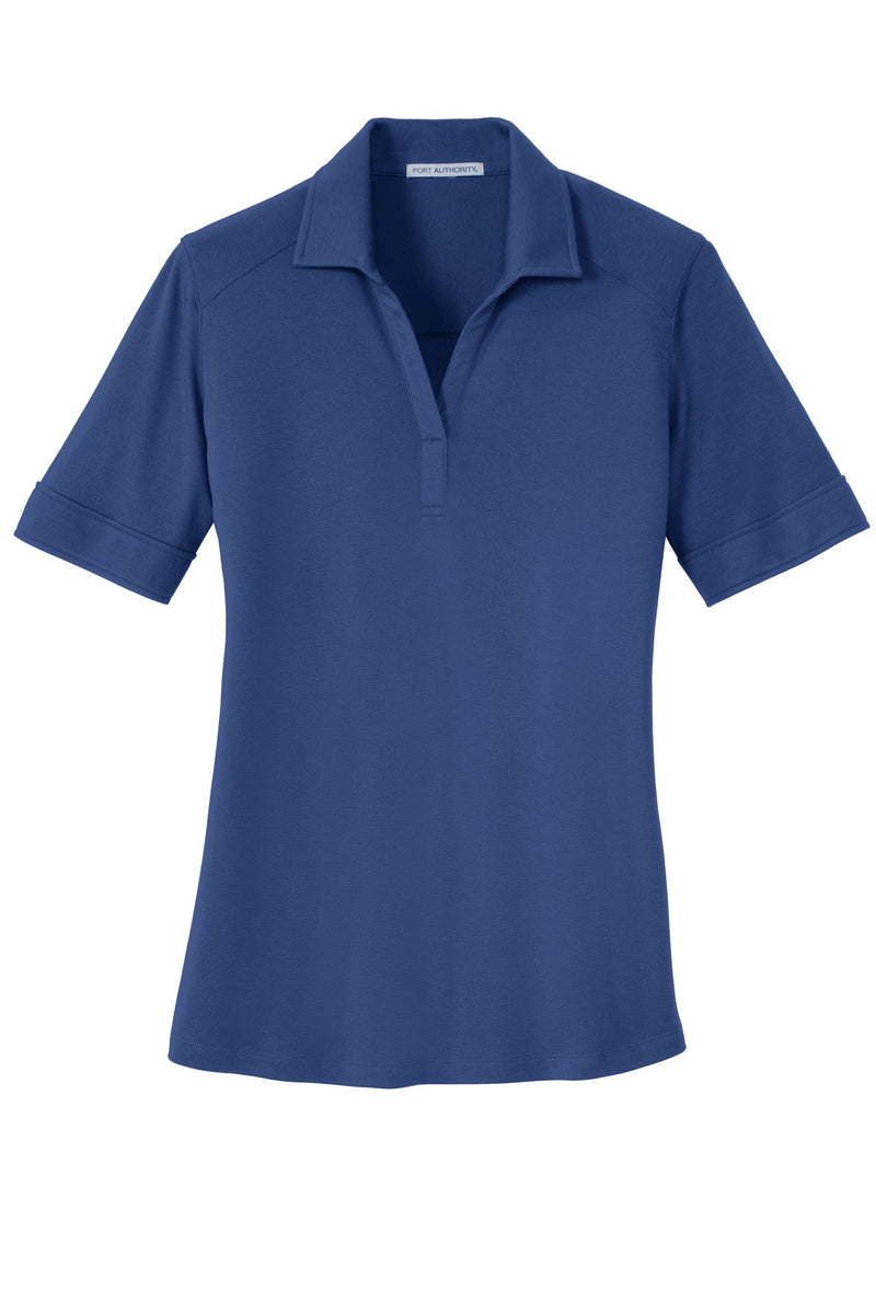 Port Authority Ladies Silk Touch Interlock Performance Polo - Royal