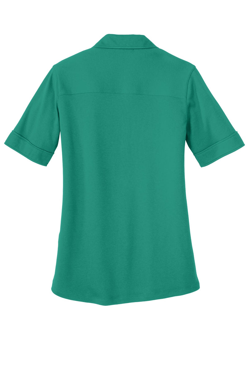Port Authority Ladies Silk Touch Interlock Performance Polo - Verdant Green