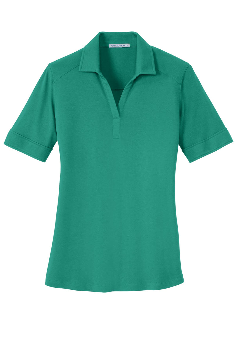 Port Authority Ladies Silk Touch Interlock Performance Polo - Verdant Green
