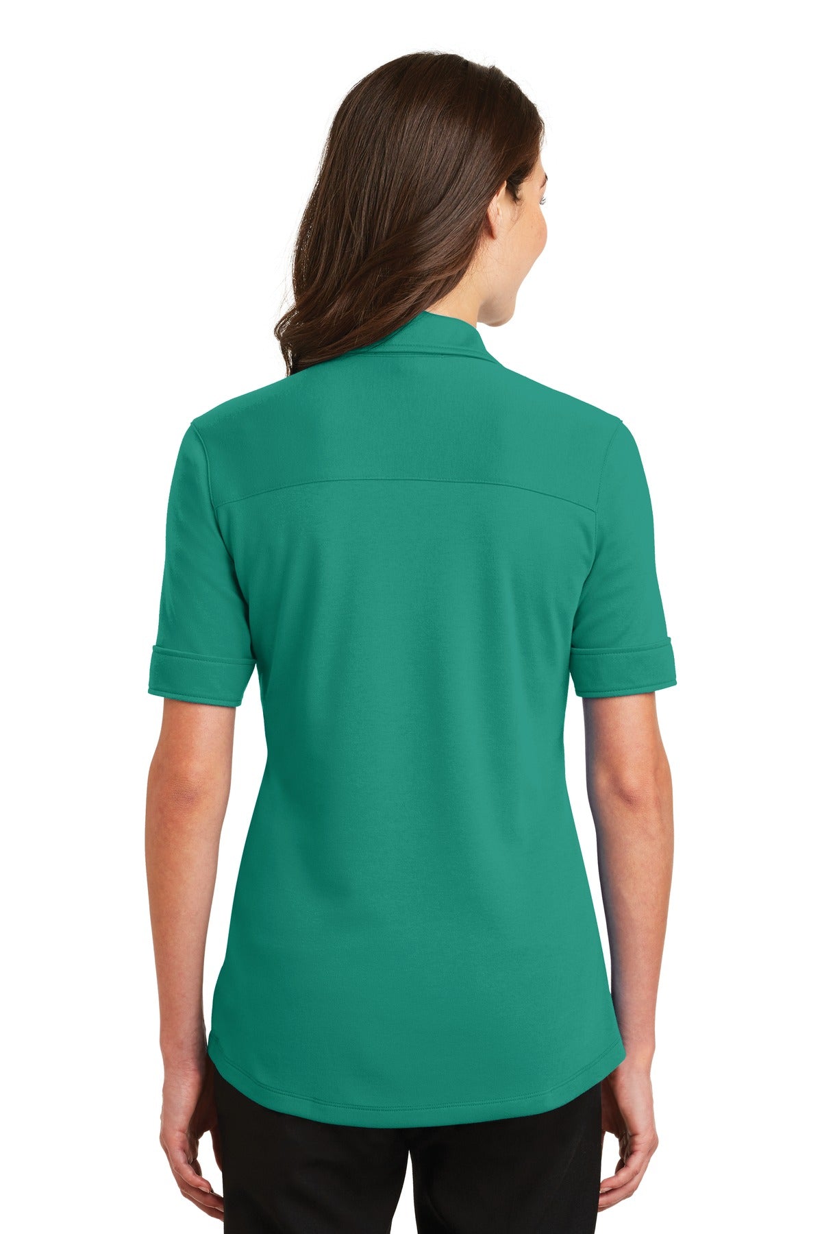 Port Authority Ladies Silk Touch Interlock Performance Polo - Verdant Green