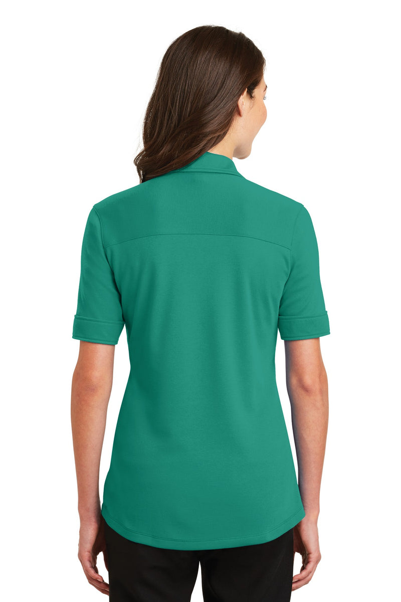 Port Authority Ladies Silk Touch Interlock Performance Polo - Verdant Green