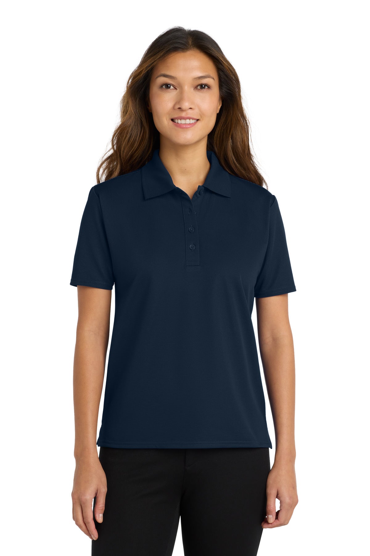 Port Authority Women's Dry Zone Ottoman Polo - Navy