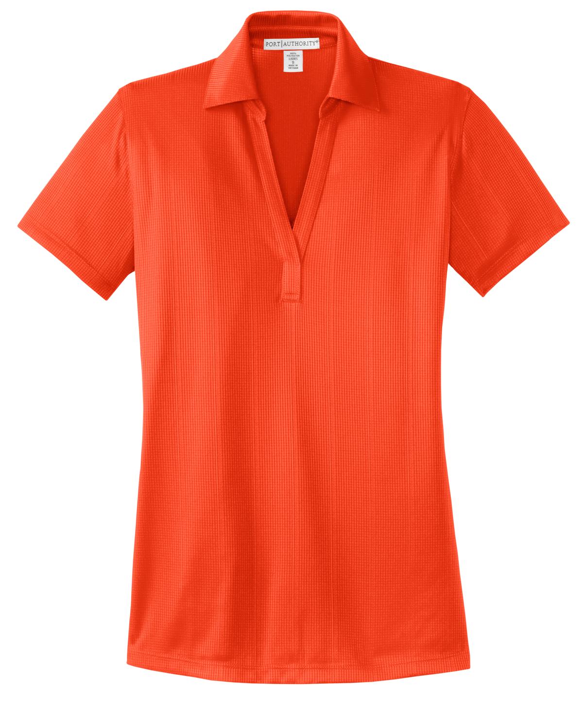 Port Authority Women's Performance Fine Jacquard Polo - Autumn Orange
