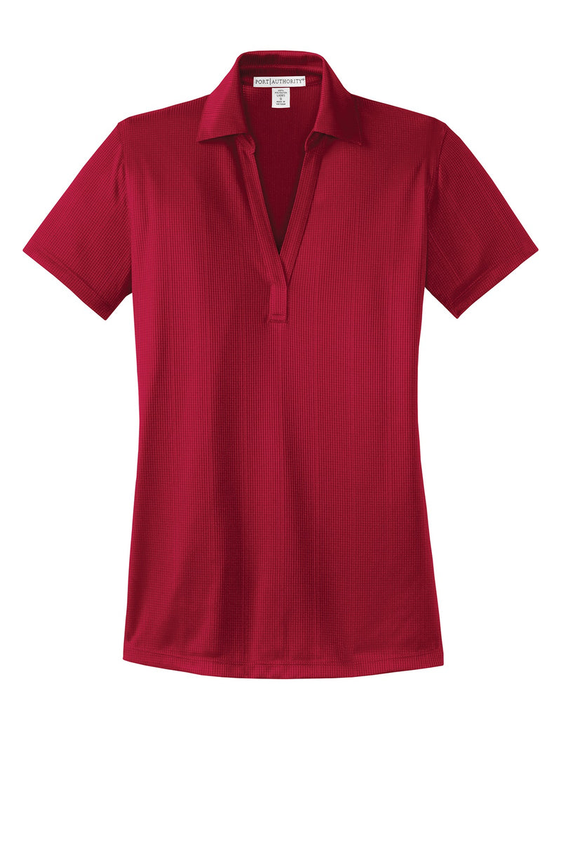 Port Authority Women's Performance Fine Jacquard Polo - Rich Red