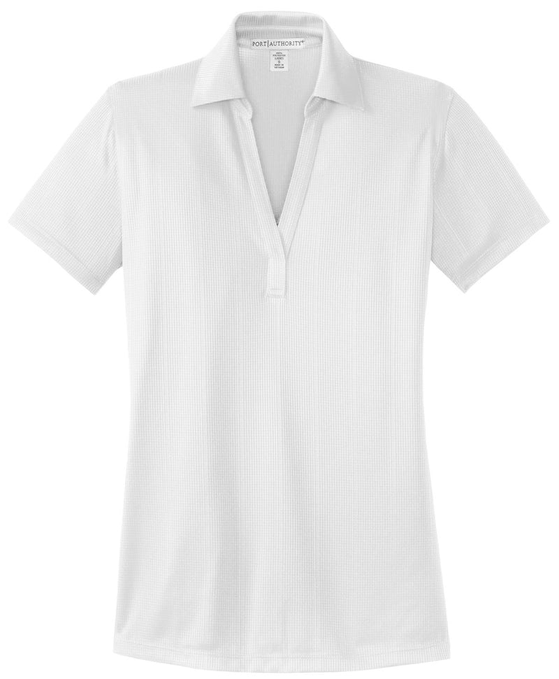 Port Authority Women's Performance Fine Jacquard Polo - White