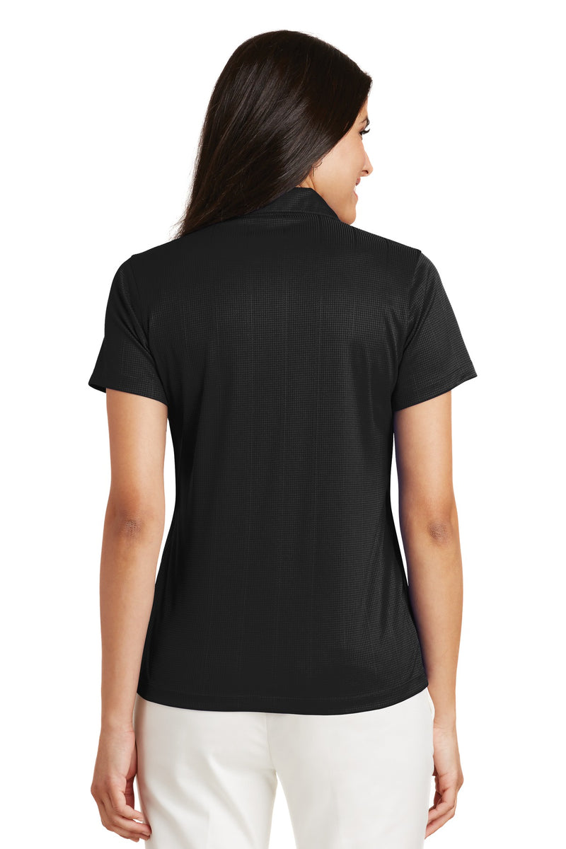Port Authority Women's Performance Fine Jacquard Polo - Black