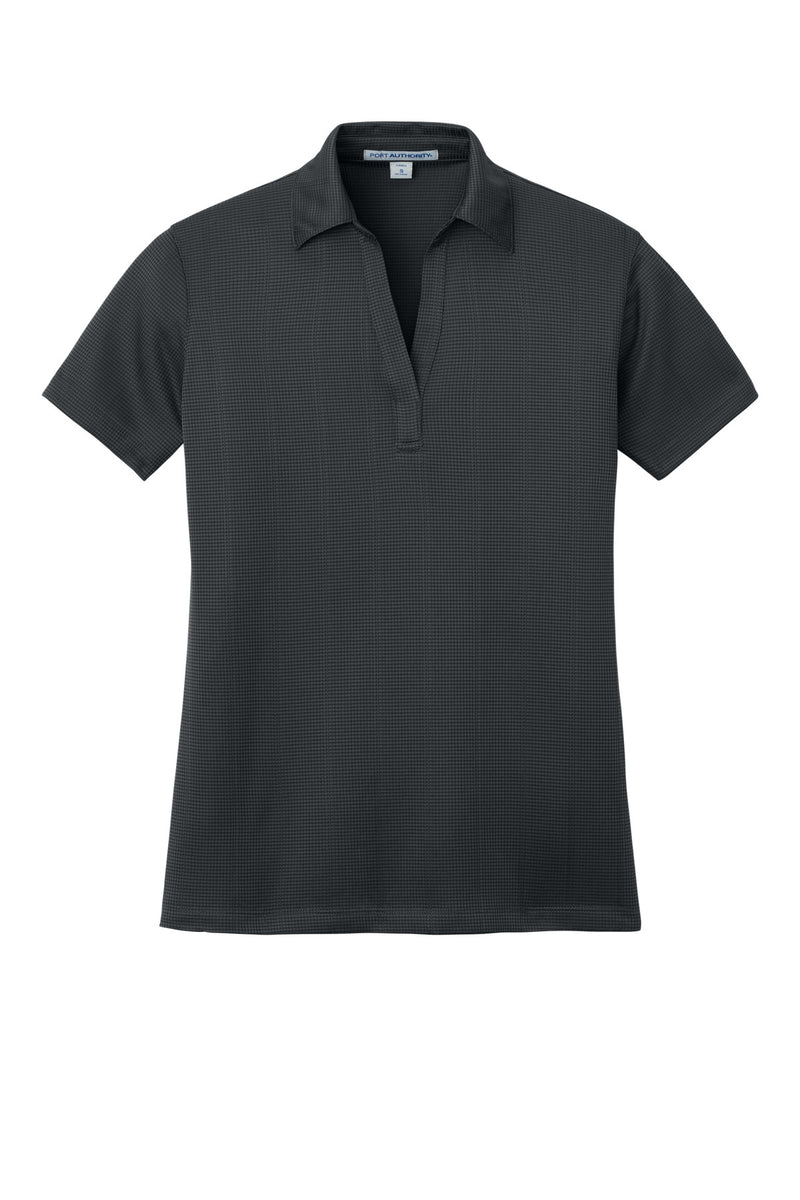 Port Authority Women's Performance Fine Jacquard Polo - Grey Smoke