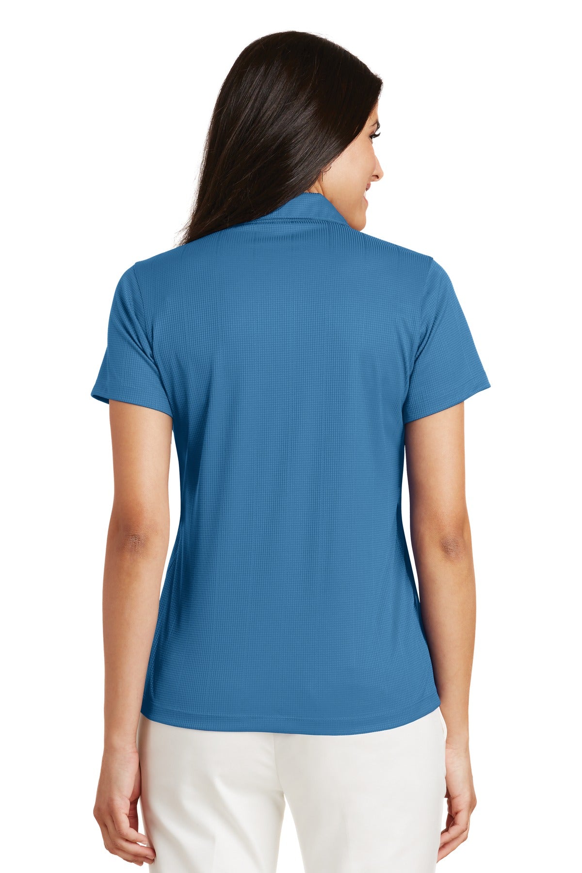 Port Authority Women's Performance Fine Jacquard Polo - Ocean Blue