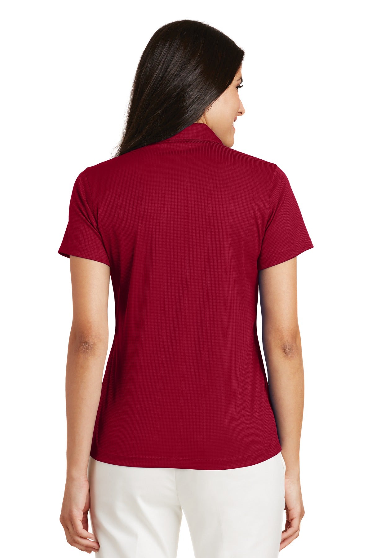Port Authority Women's Performance Fine Jacquard Polo - Rich Red