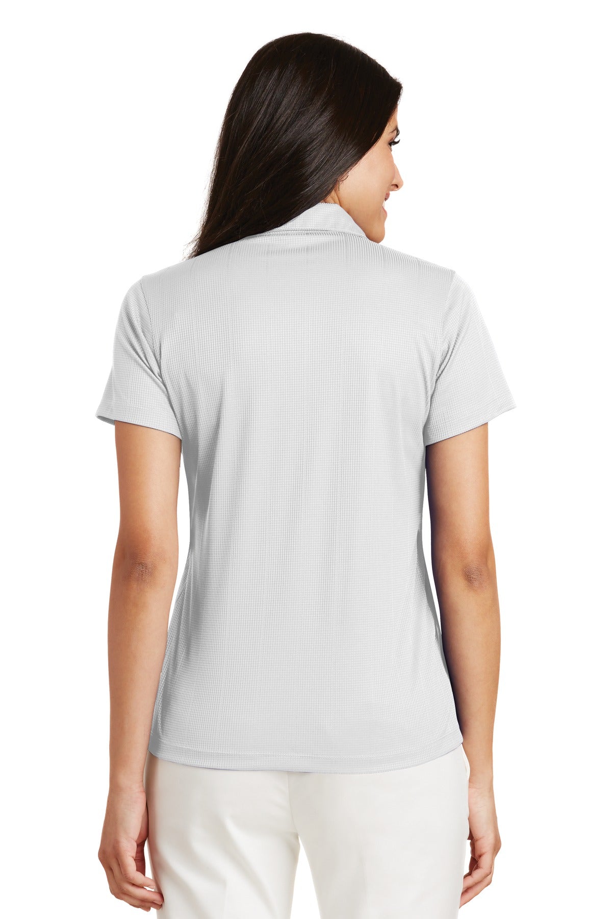 Port Authority Women's Performance Fine Jacquard Polo - White