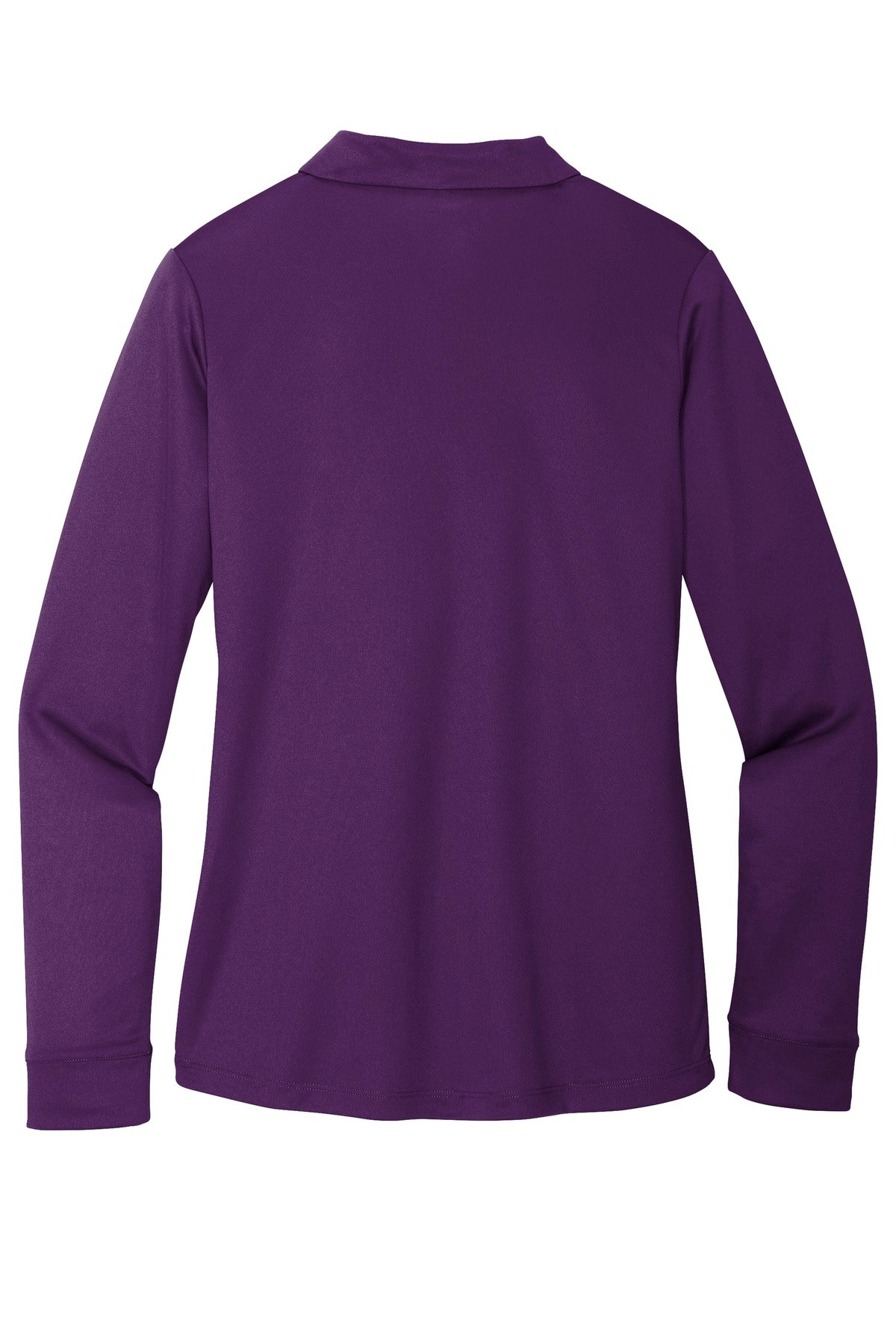 Port Authority  Women's Silk Touch   Performance Long Sleeve Polo - Bright Purple