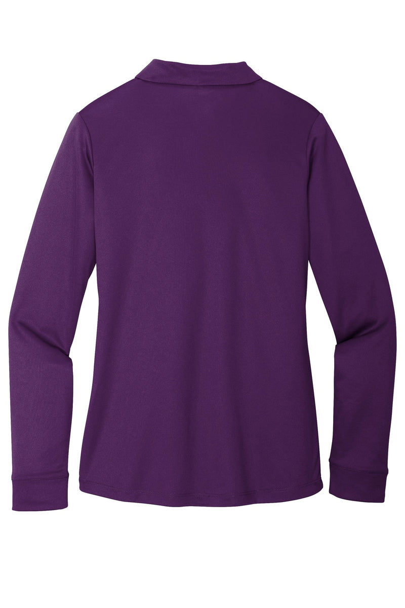 Port Authority  Women's Silk Touch   Performance Long Sleeve Polo - Bright Purple