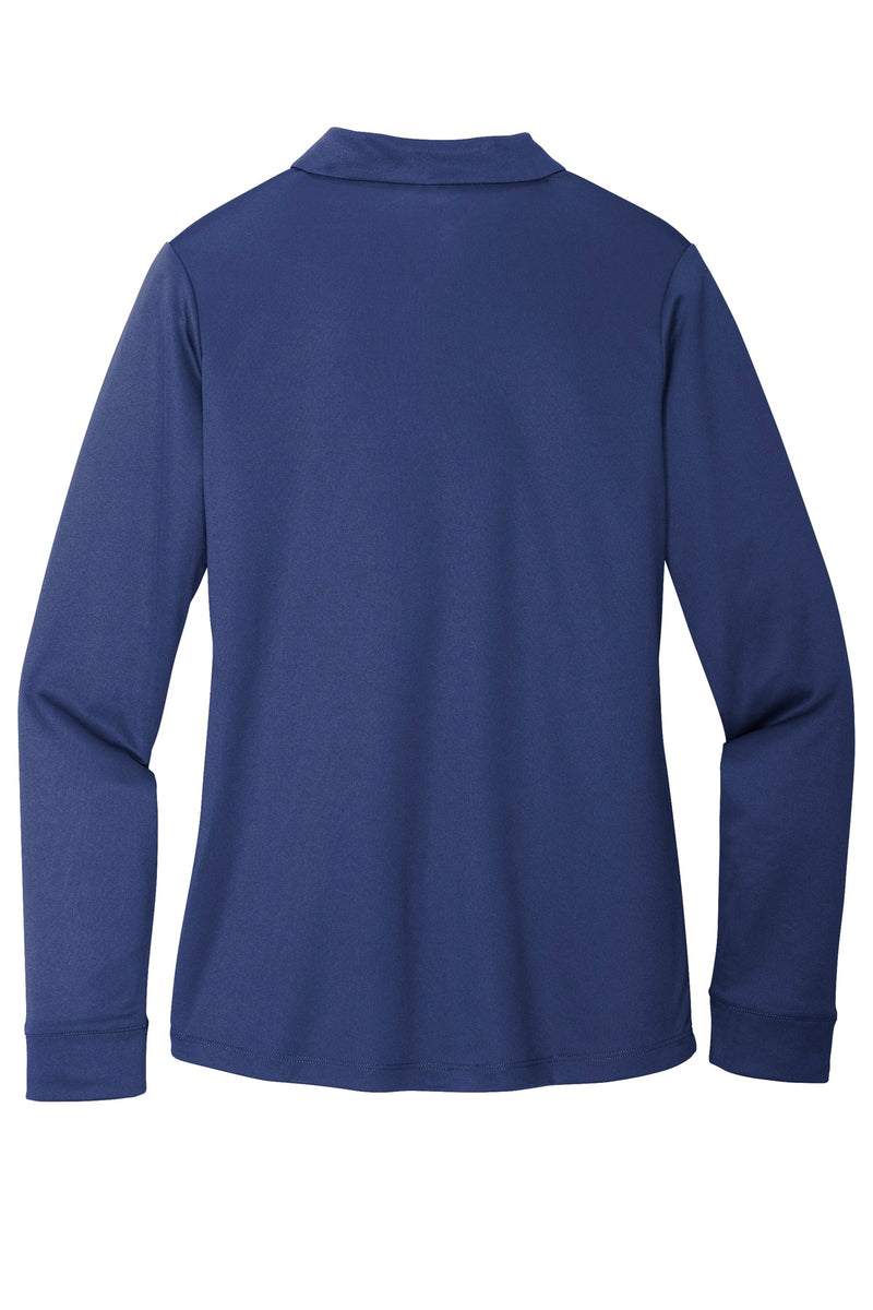 Port Authority  Women's Silk Touch   Performance Long Sleeve Polo - Royal