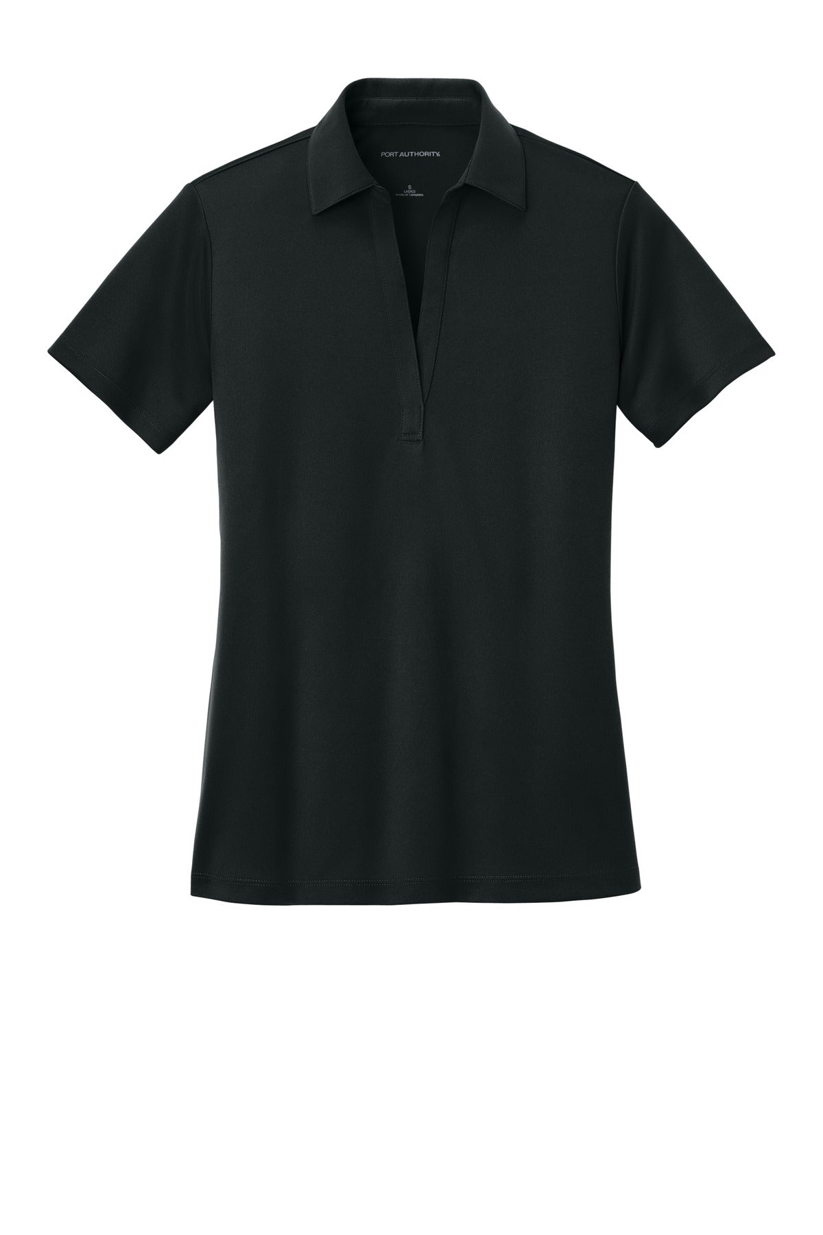 Port Authority Women's Silk Touch Performance Polo - Black