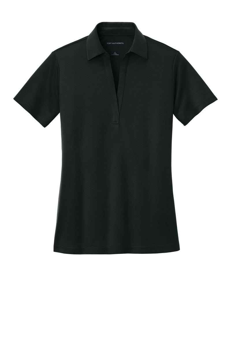 Port Authority Women's Silk Touch Performance Polo - Black