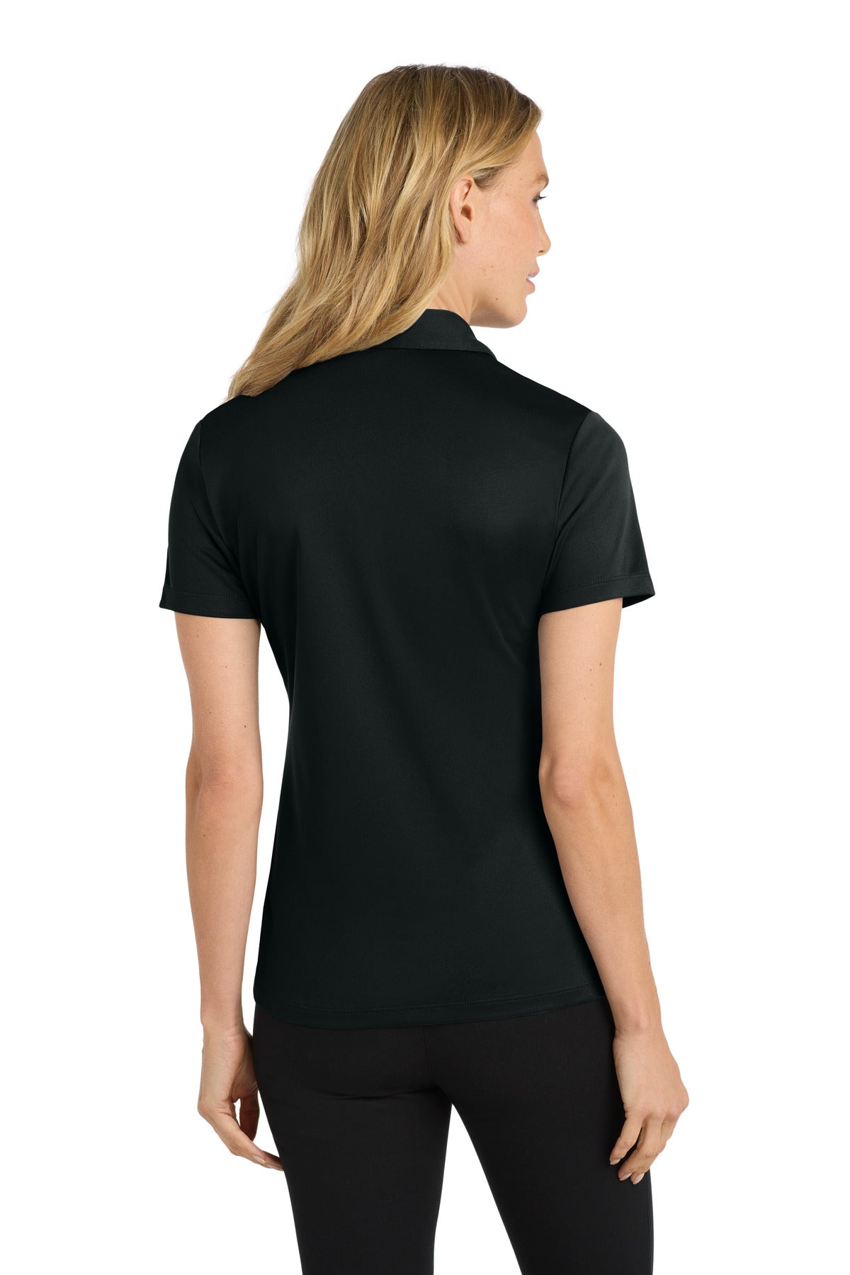 Port Authority Women's Silk Touch Performance Polo - Black
