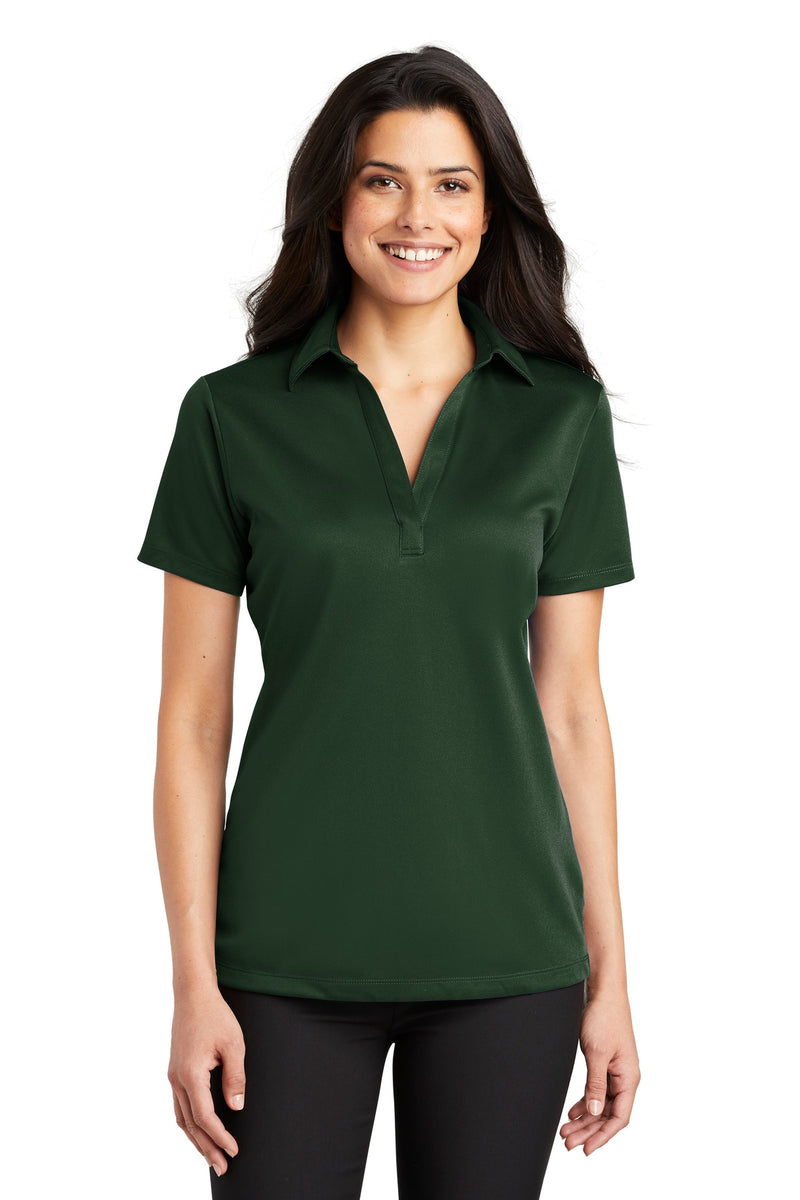 Port Authority Women's Silk Touch Performance Polo - Dark Green