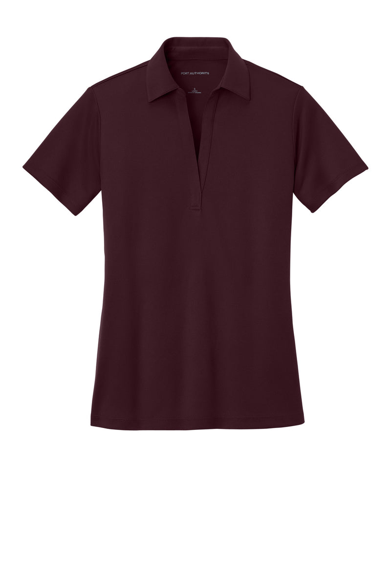 Port Authority Women's Silk Touch Performance Polo - Maroon