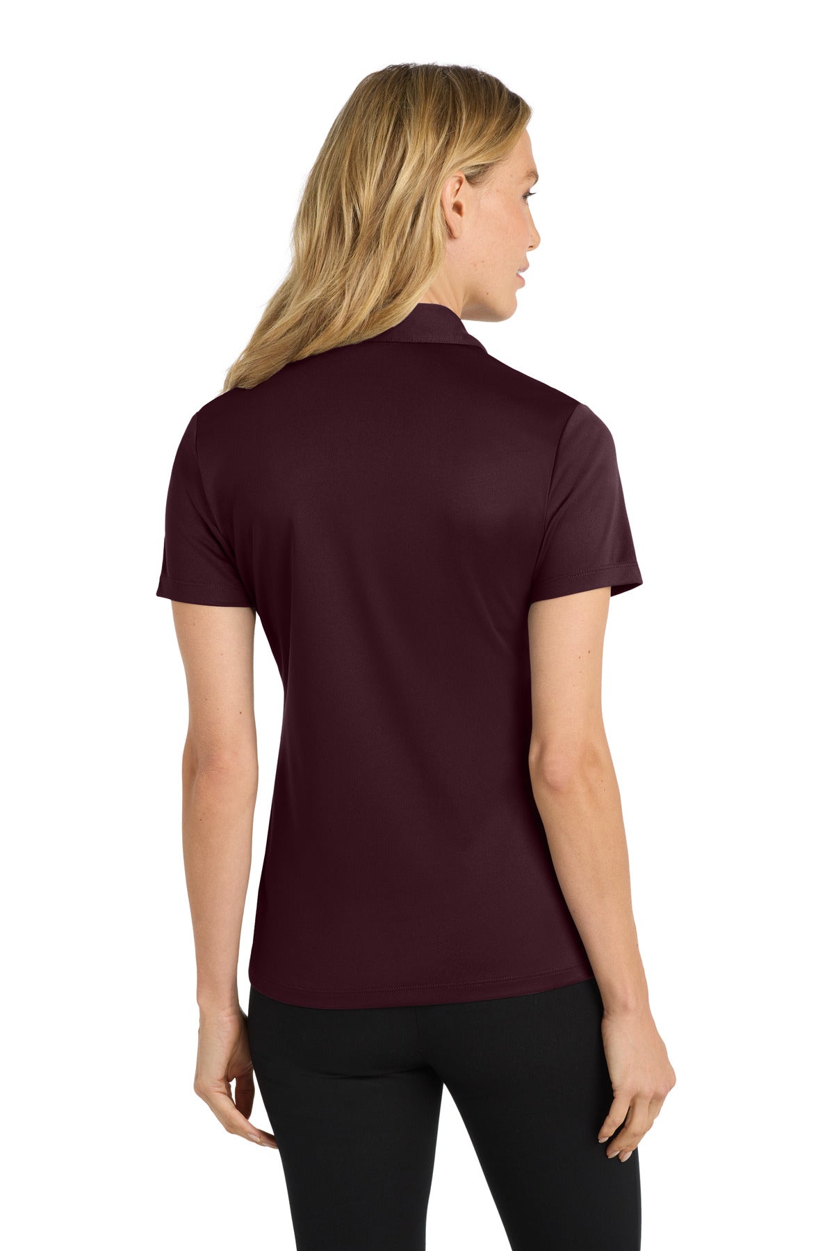 Port Authority Women's Silk Touch Performance Polo - Maroon