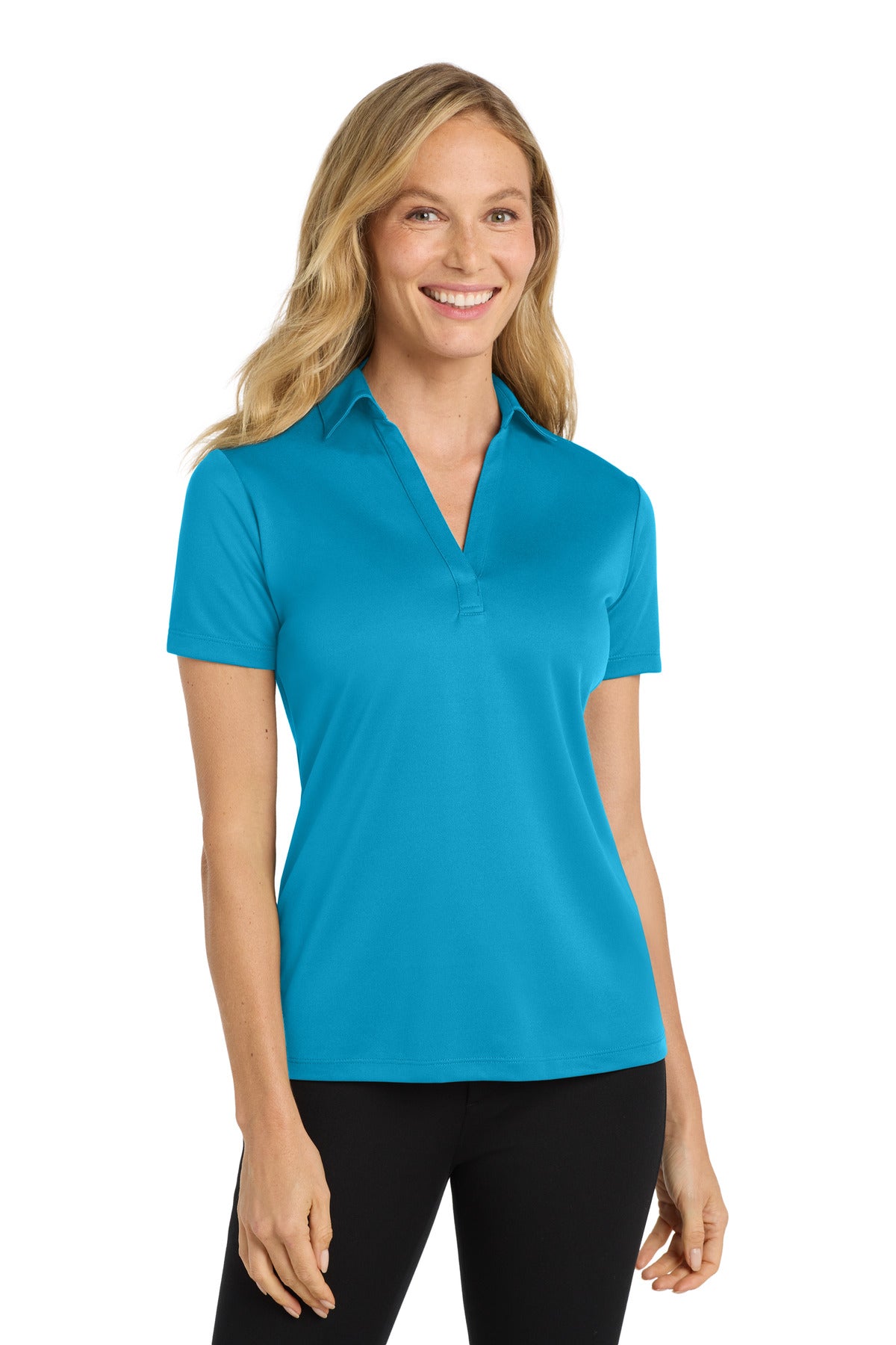 Port Authority Women's Silk Touch Performance Polo - Parcel Blue