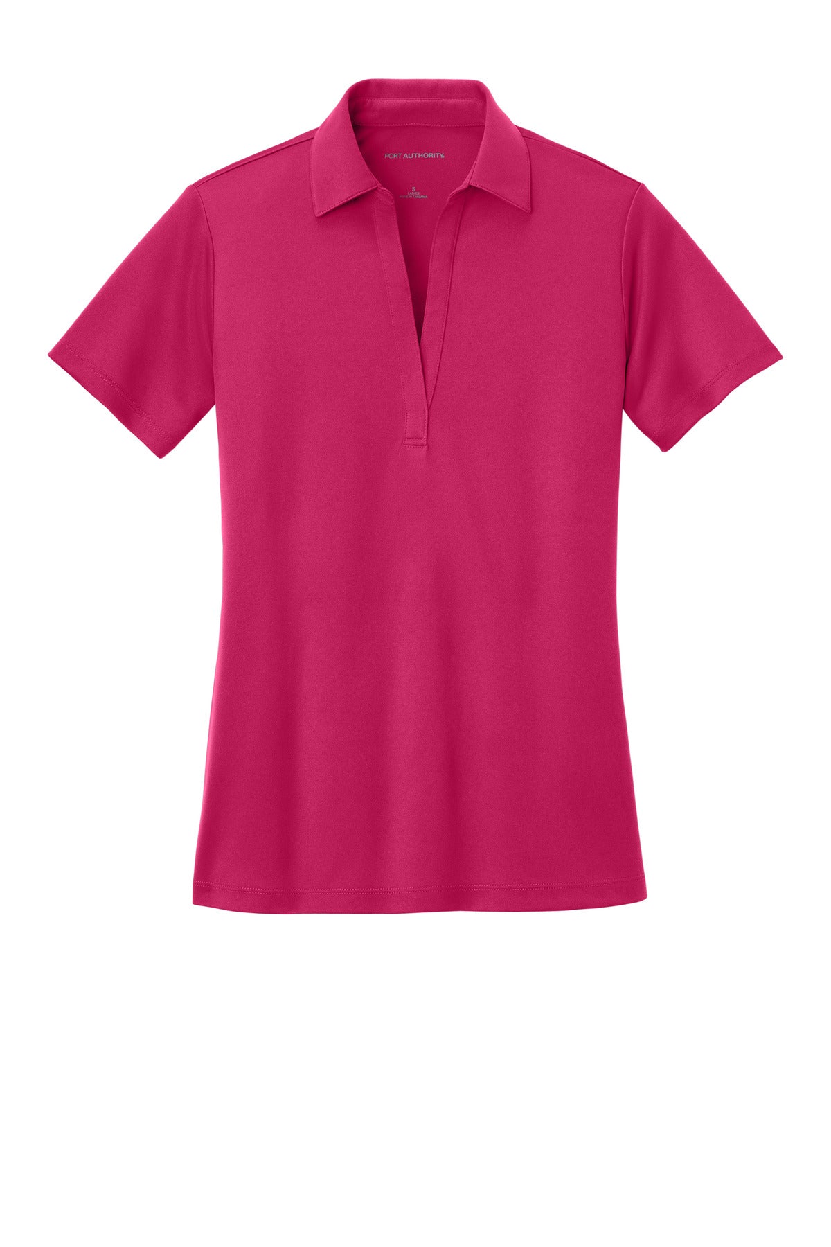 Port Authority Women's Silk Touch Performance Polo - Pink Raspberry