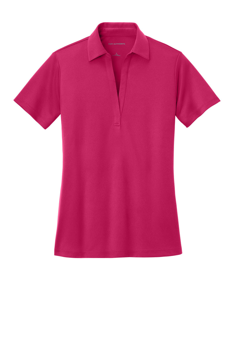 Port Authority Women's Silk Touch Performance Polo - Pink Raspberry